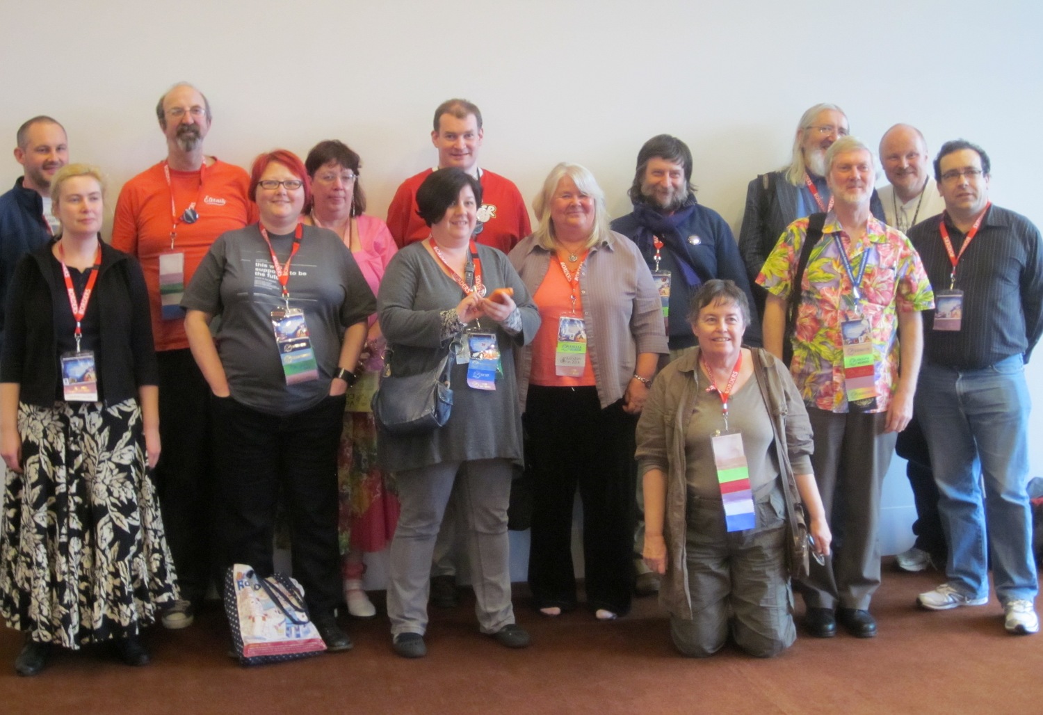 Former GUFF winners gathered at Aussiecon 4, 2010